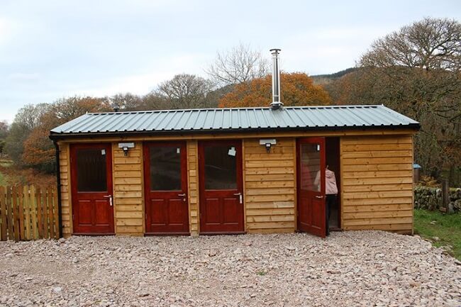 Wild Oak Woods Eco Campsite Social Area Showes and disabled toilet
