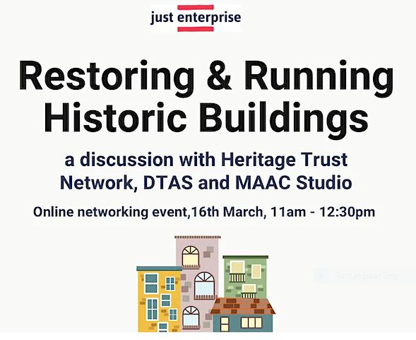 Restoring and Running Historic Buildings Event details and logo