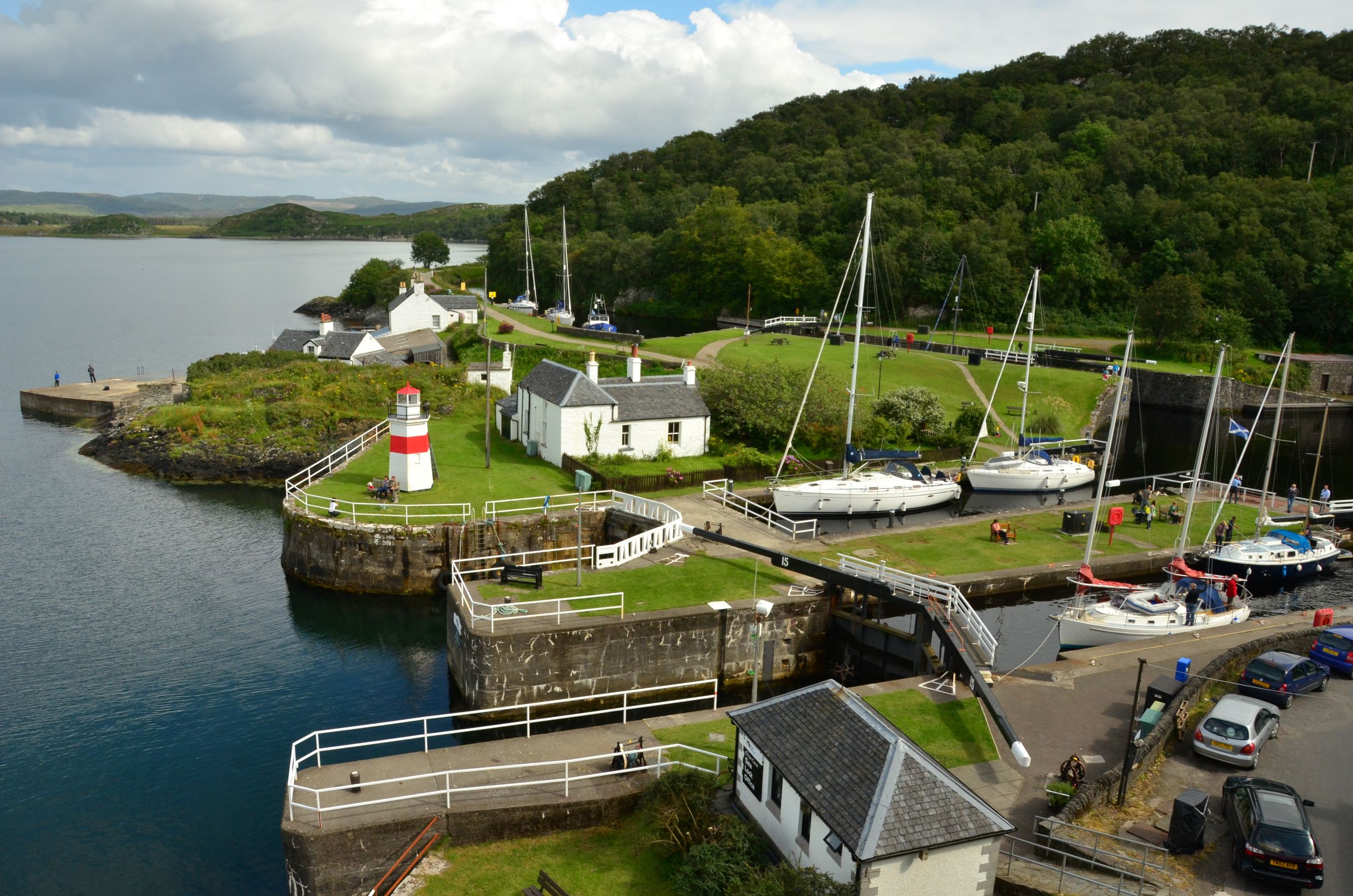View of Crinan Harbour 