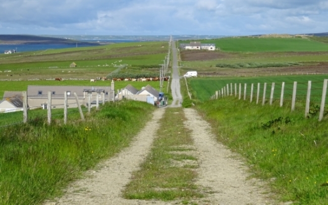 Country track at Hoxa, Orkney