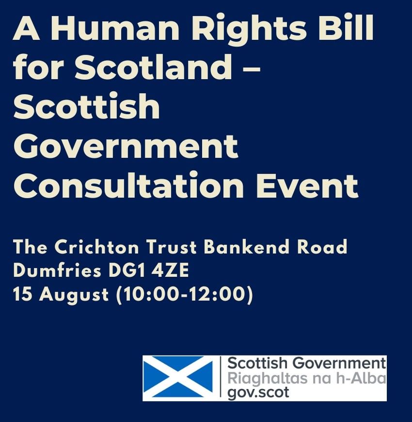Text Human Rights Bill for Scotland – Scottish Government Consultation Event