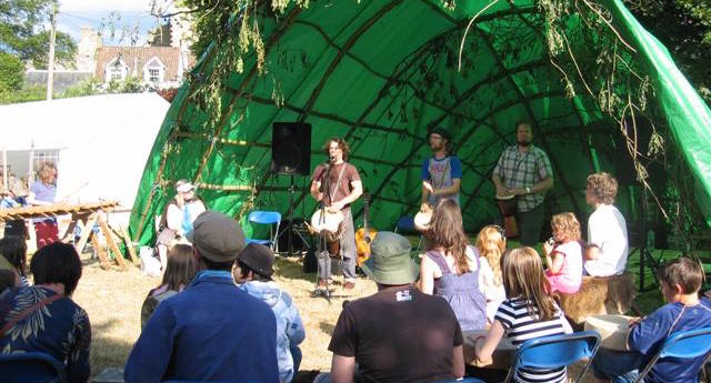 festival - with stage and audience