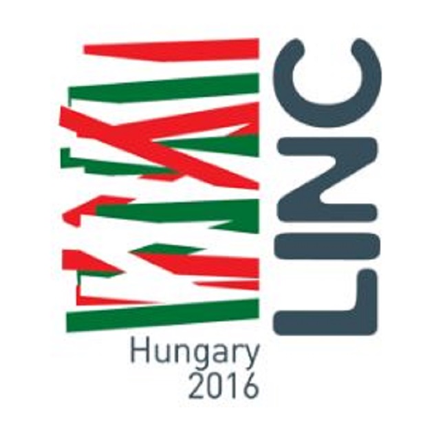 Image of LINC logo with Hungary 2016 written underneath