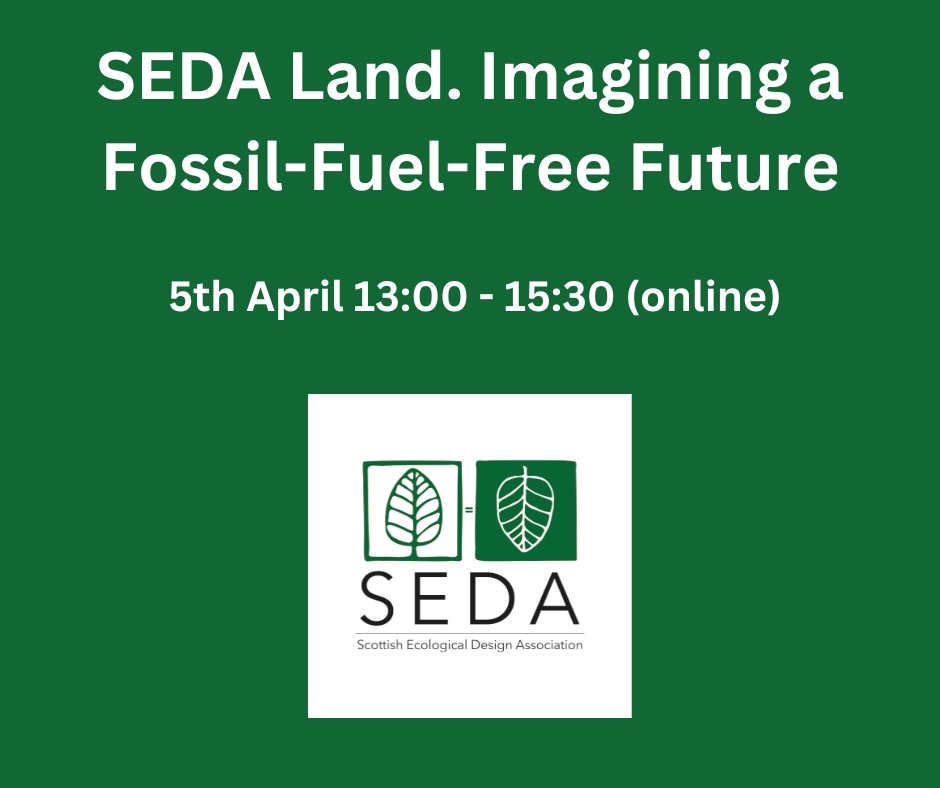 SEDA Land. Imagining a Fossil-Fuel-Free Future Flyer
