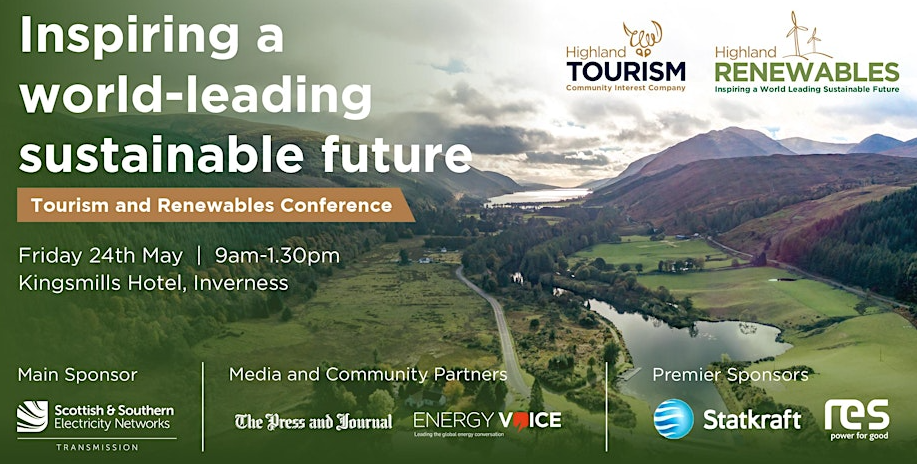 Tourism & Renewables Conference - image with sponsers
