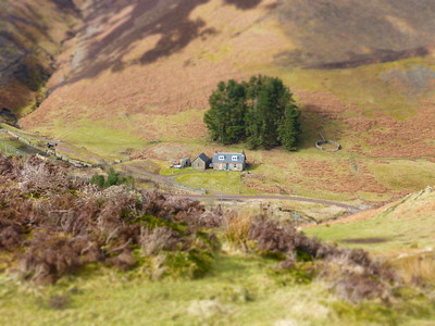 Farm house in hills
