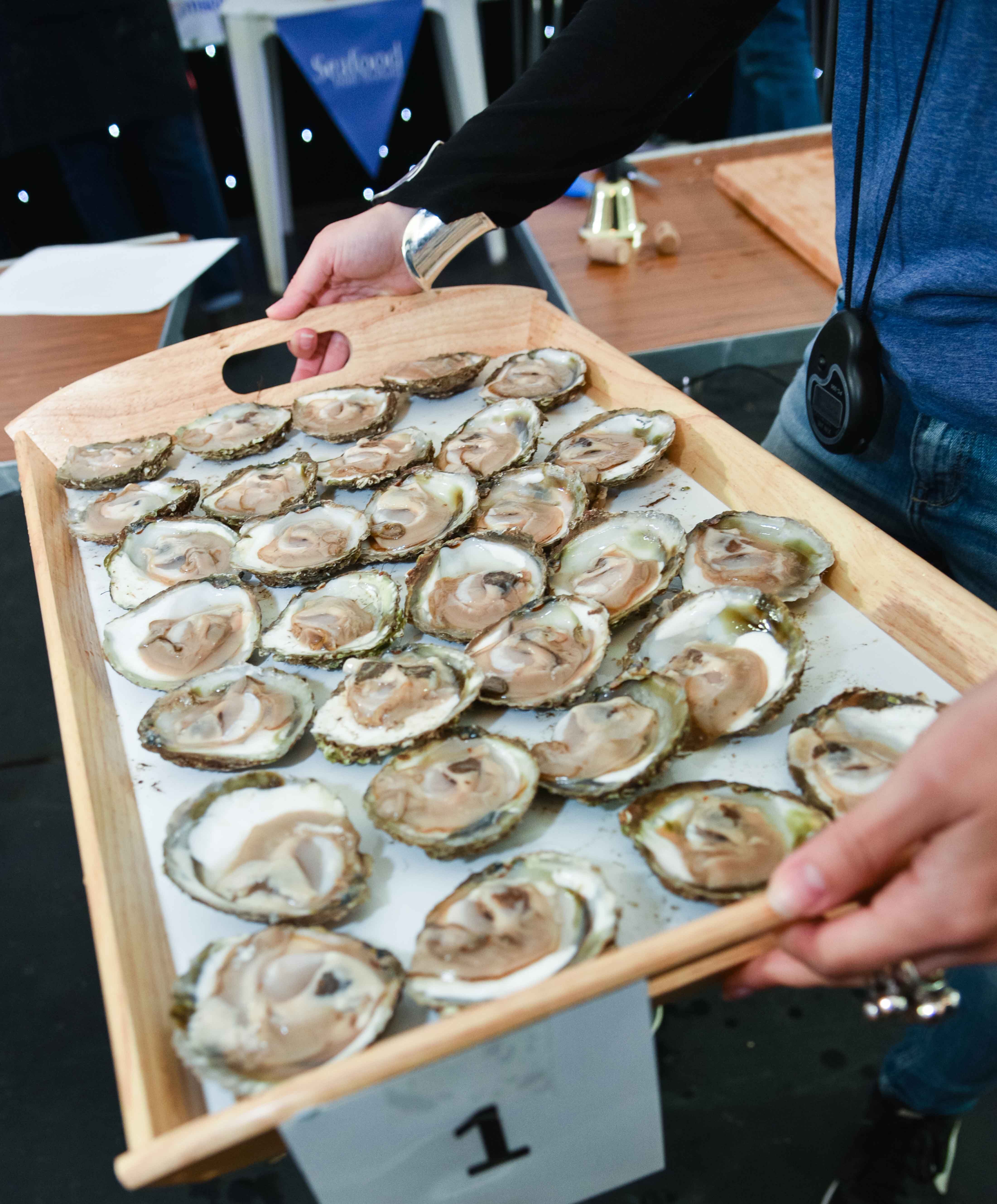 tray of oysters 