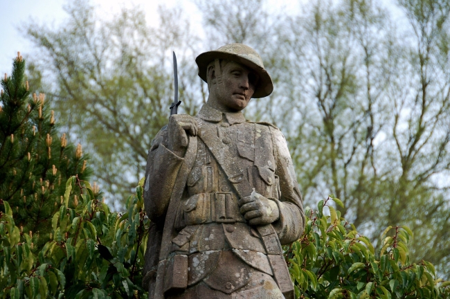 British military memorial sculpture