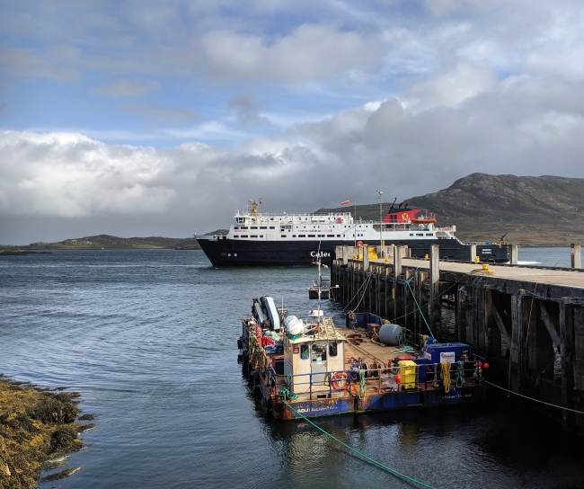 Ferry sailing from Lochmaddy, North uist