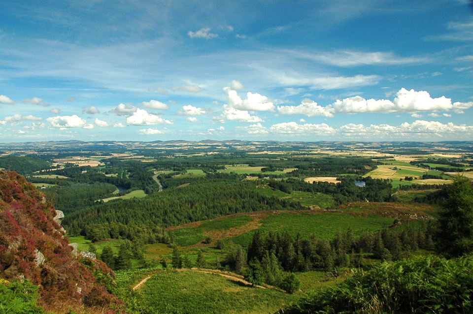 View across Perthshire from Birnam Hill