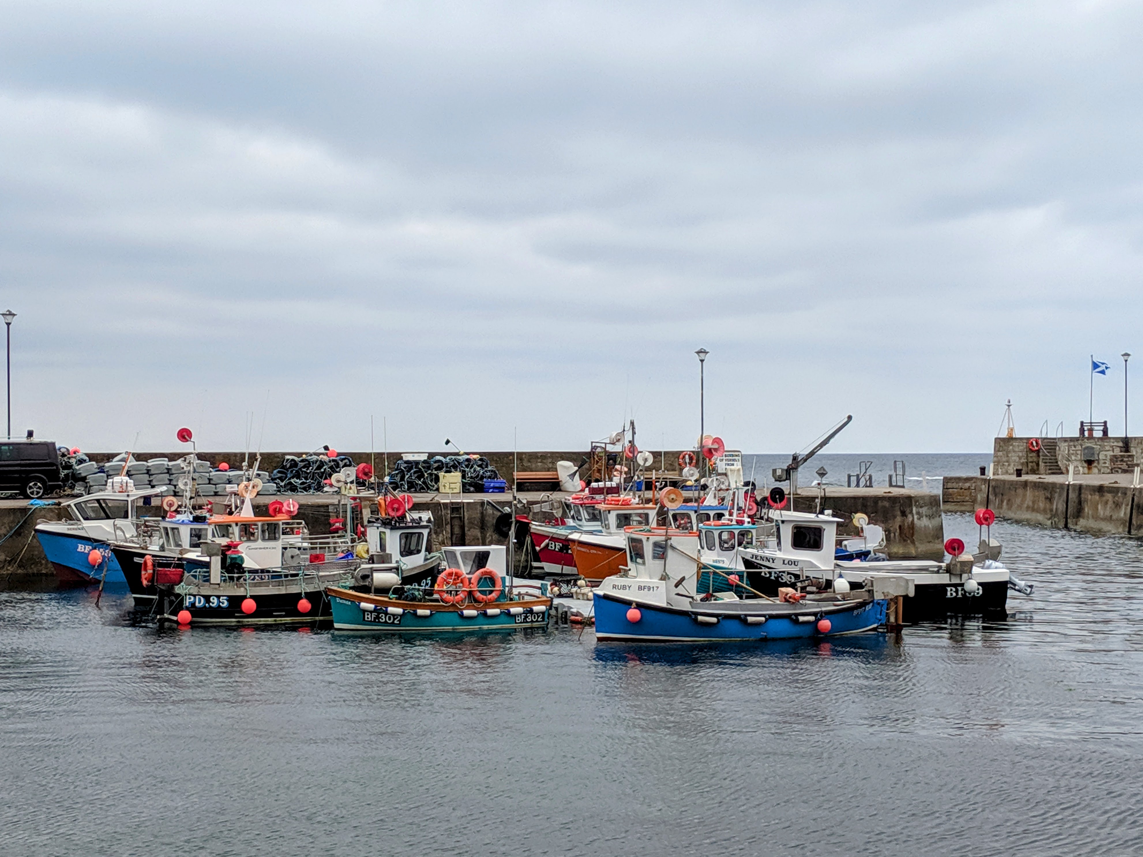 Small fishing boats, East Coast of Scotland
