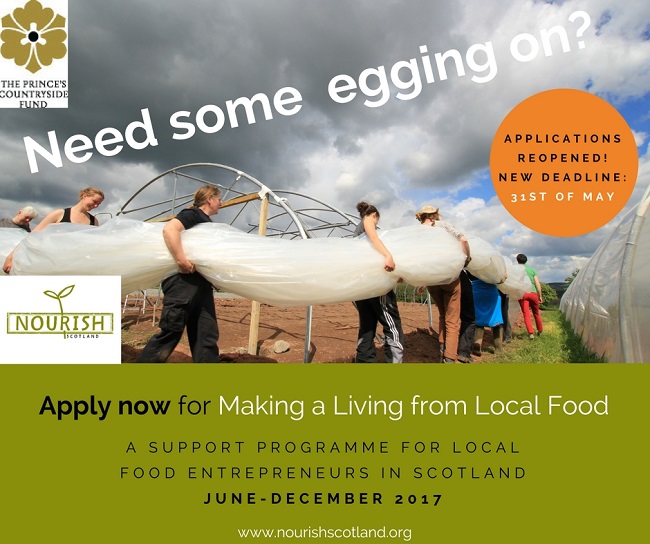 Flyer about the Making a Living from Local Food programme