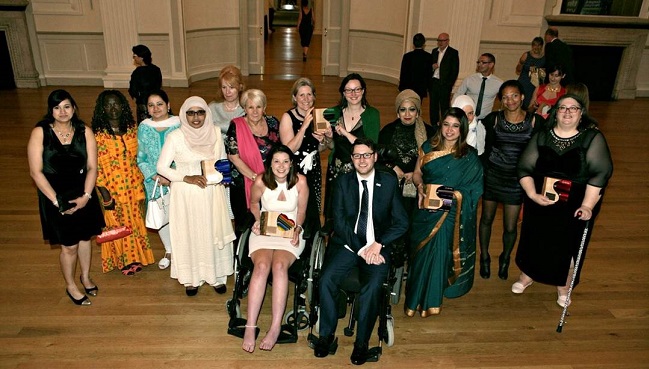 Group photo of 2016 Scottish charity Awards winners 