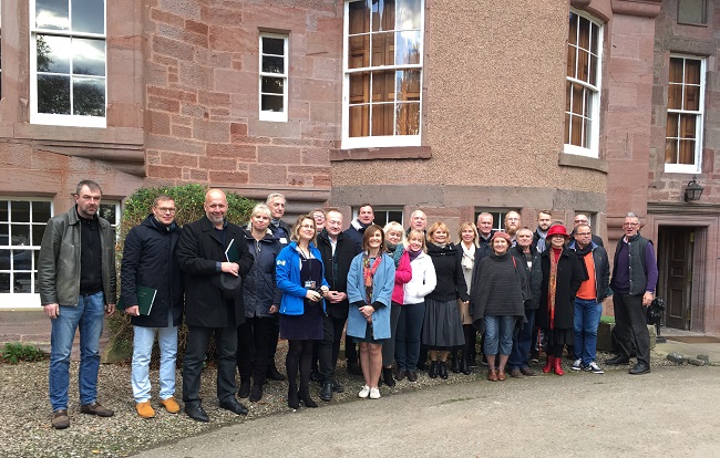 Group photo from visit from Estonian LAG