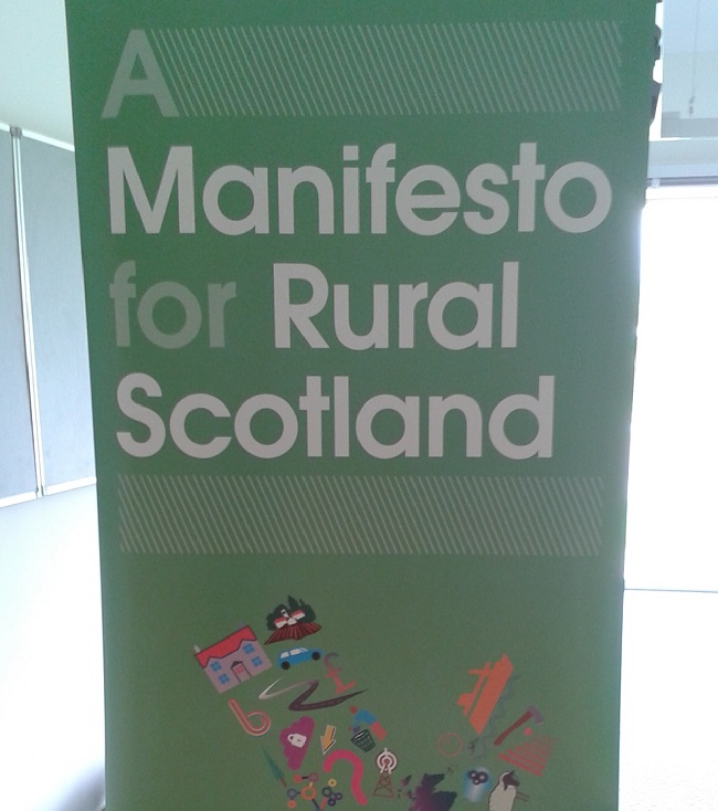 Manifesto for Rural Scotland pop up