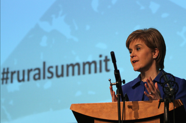First Minister Nicola Sturgeon addressing participants at Rural Summit
