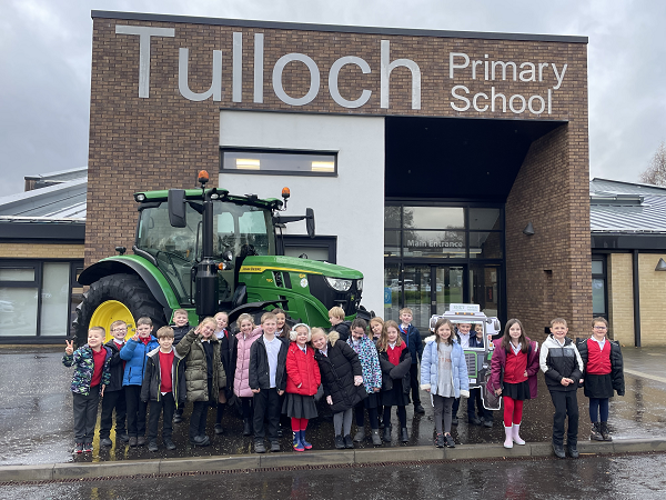 Royal Highland Education Trust Tractor visit to Tulloch Primary School