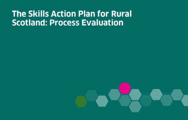 Section of the cover of The Skills Action Plan for Rural Scotland: Process Evaluation