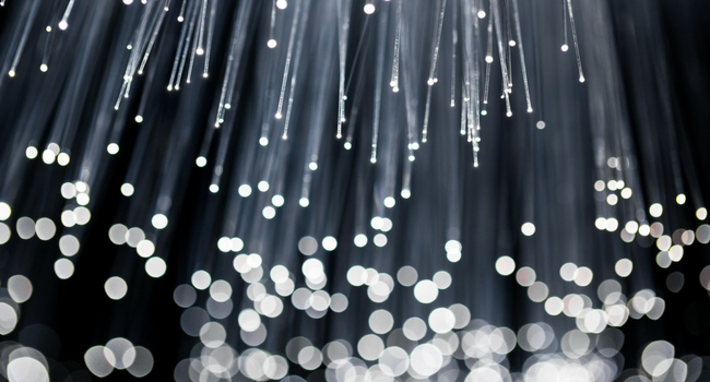 close up of fibre optic cable