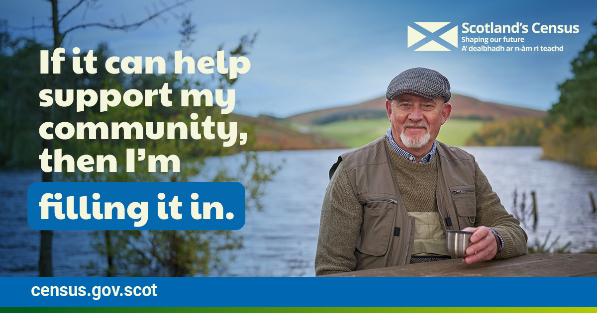 Older man sitting in front of a loch with title: "If it can help support my community, then I'm filling it in." 
