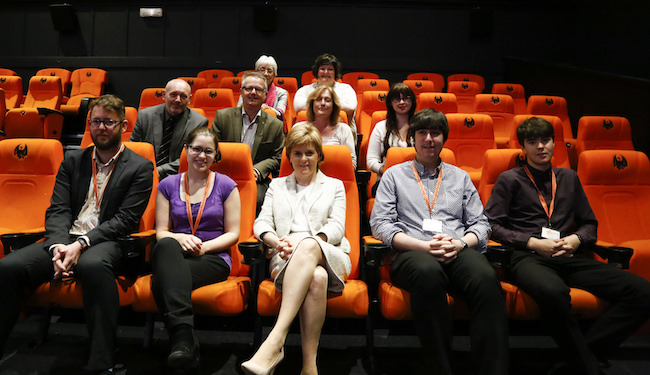 First Minister Nicola Sturgeon at Oban's Phoenix Cinema