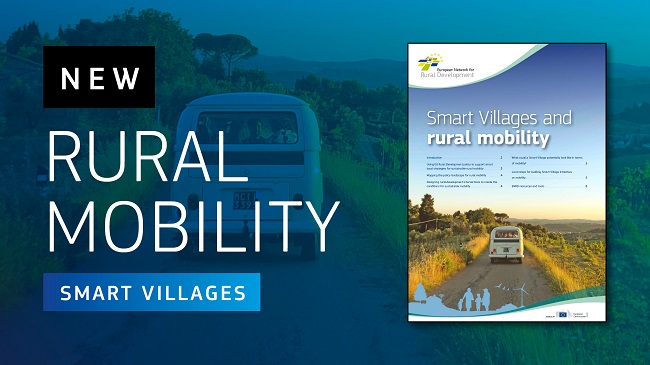 Rural Mobility graphic with front cover of briefing