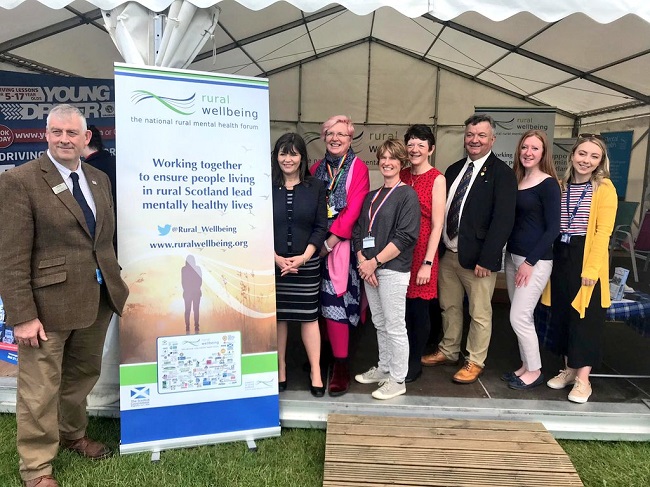 Group photo at Support in Mind stand at Royal Highland Show