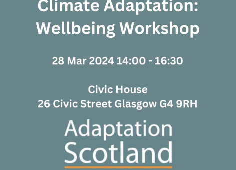 Climate Adaptation: Wellbeing Workshop Flyer