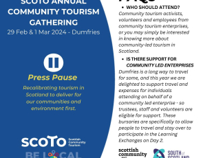 SCOTO COMMUNITY TOURISM GATHERING 2024 Flyer