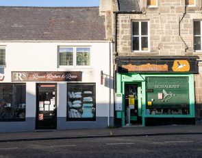 Shop fronts in Grantown-on-Spey