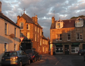 High street in Dunning, Perthshire