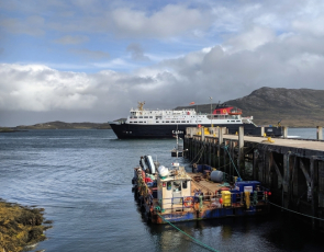Ferry sailing from Lochmaddy, North uist