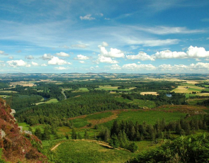 View across Perthshire from Birnam Hill