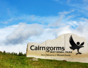 Cairngorms National Park sign