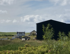 Hebridean croft house and agri shed