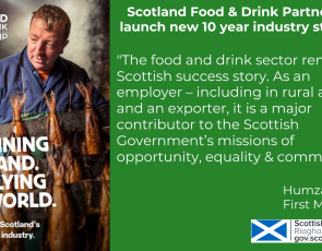 Sustaining Scotland, Supplying the World: a strategy for Scotland’s food and drink industry infographic