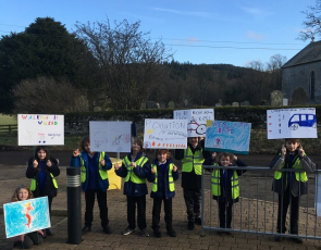Lamington Primary Schools Active Travel placards