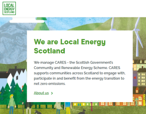 CARES supports communities across Scotland to engage with, participate in and benefit from the energy transition to net zero emissions.
