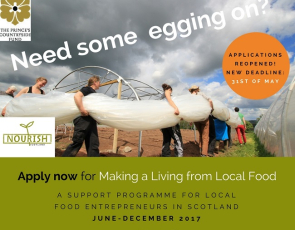 Flyer about the Making a Living from Local Food programme