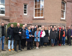 Group photo from visit from Estonian LAG
