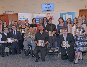 group photo of Scottish Charity Award winners 2017