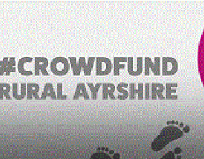 Graphic with text 'Crowdfunding Ayrshire'