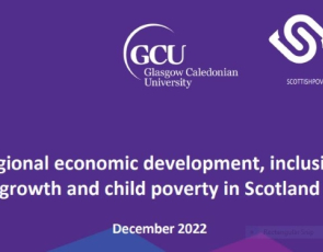 Extract of front cover of inclusive growth and child poverty in Scotland report