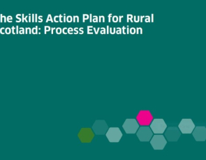 Section of the cover of The Skills Action Plan for Rural Scotland: Process Evaluation