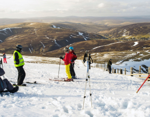 Spring skiing at Lowther Hills