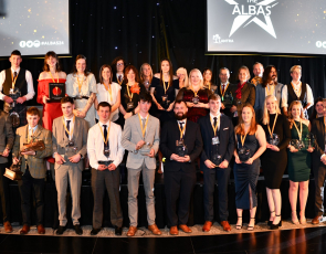 Group shot of all the winners and runners up of the ALBAS 24