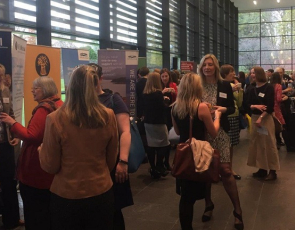 People networking at women in agriculture event