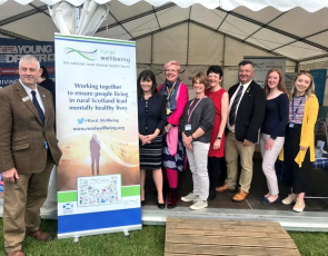 Group photo at Support in Mind stand at Royal Highland Show