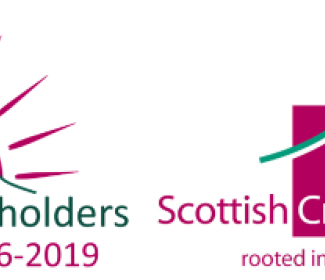 crofters and smallholders skills boost logo and Scottish Crofting Federation logo