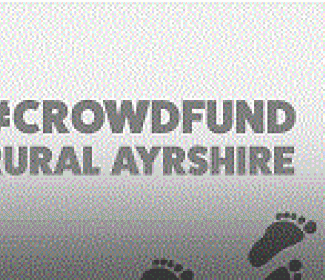 Graphic with text 'Crowdfunding Ayrshire'